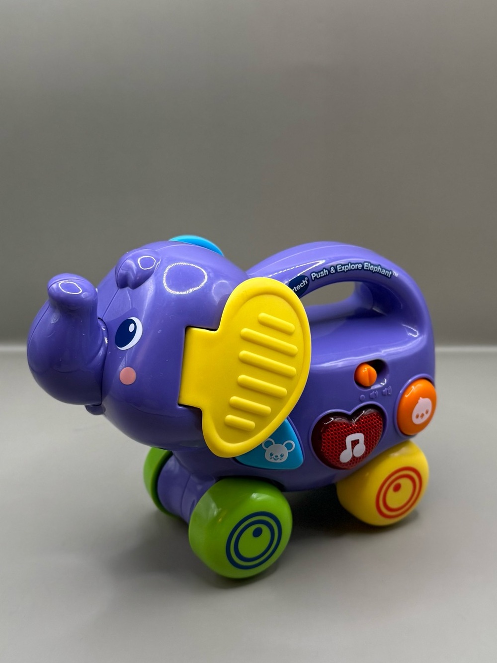 V-Tech Push & Explore Elephant Baby Toy Learning Toy